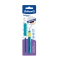 Stilou Pelikano Junior, Grip Ergonomic, pentru Stangaci, 1 Rezerva Inclusa, Diverse Culori
