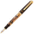 Stilou Souveran M600 M Art Collection Georg Tippel Penita Aur 14K Decor Rodiu si Accesorii Placate Aur 24K, Herlitz