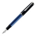 Stilou Souveran M805 F, Penita Aur 18K, Placat cu Paladiu, Corp Negru-Albastru