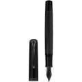 Stilou Souveran M809 M, Editie Speciala Black Matt, Penita Aur 18K, Corp Negru