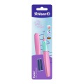 Stilou Twist Sweet Liliac, Penita M, 2 Rezerve Albastre, Bliste, Pelikan