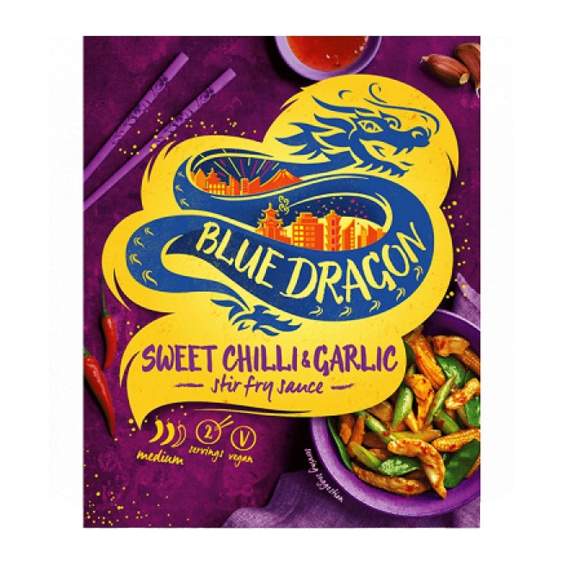 Stir Fry Sos Sweet Chilli & Garlic Plic Blue Dragon, 120 g