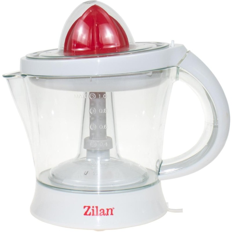 Storcator de Citrice cu Cana Gradata, 1 l, Putere 40W, Functia Reverse, Alb-Rosu