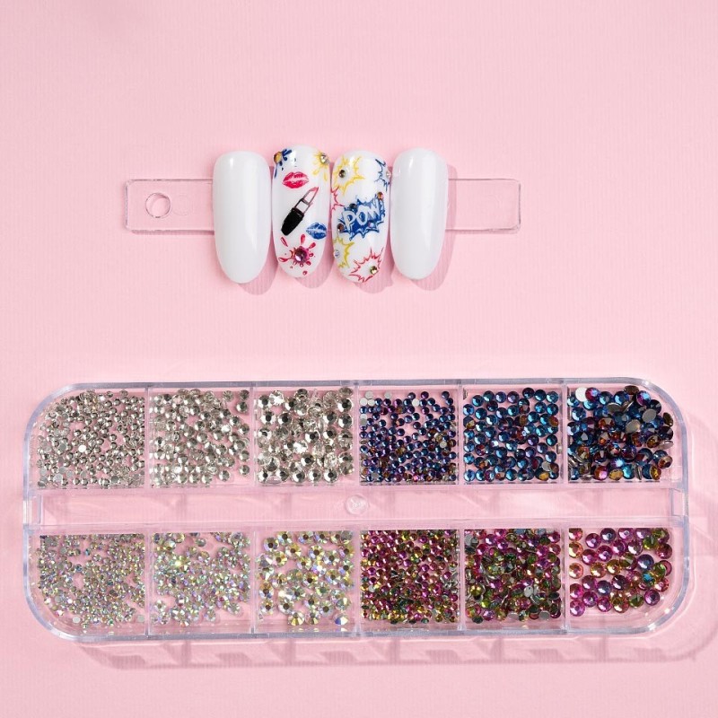 Strasuri Unghii Luxorise, Crystal Fairy, 12 Modele