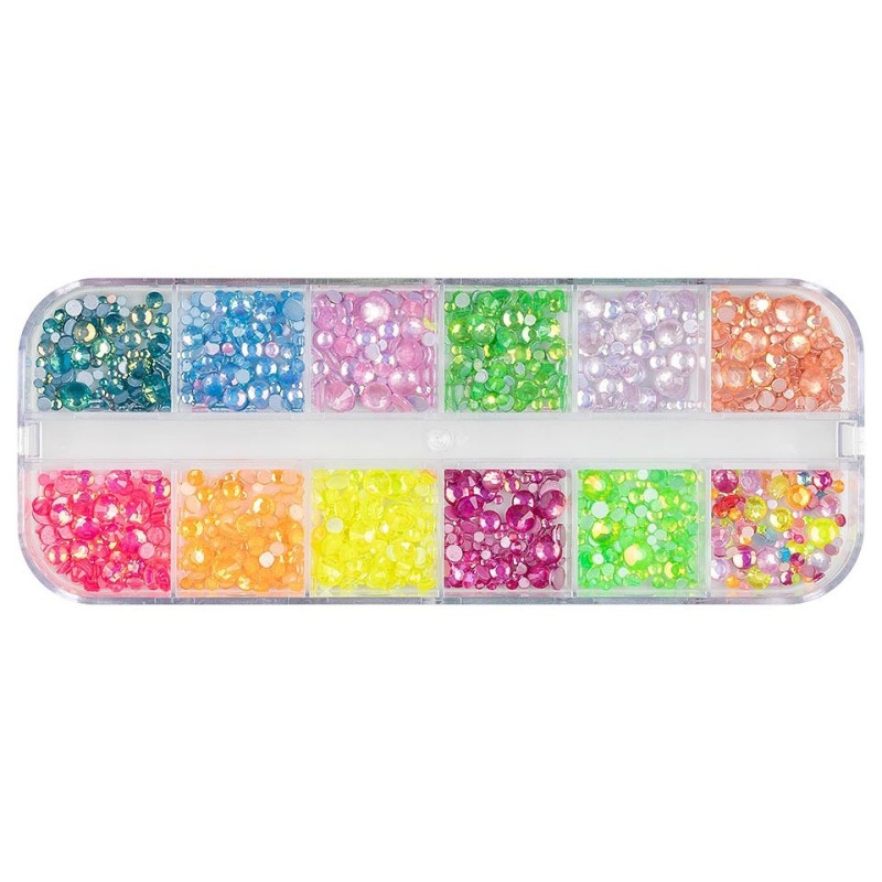 Strasuri Unghii Luxorise, Party Glow, 12 Modele