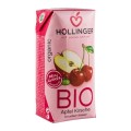 Suc Bio de Mere si Visine, cu pai Hollinger, 200 ml Hollinger