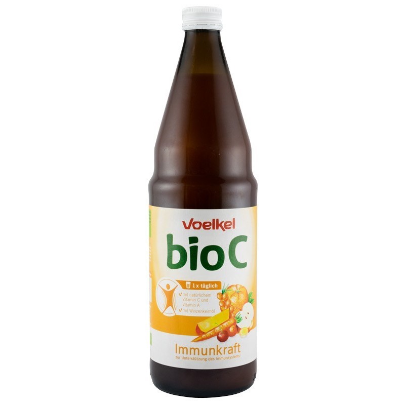 Suc Bio Vitamina C pentru sustinerea Sistemului Imunitar, 0,75l Voelkel
