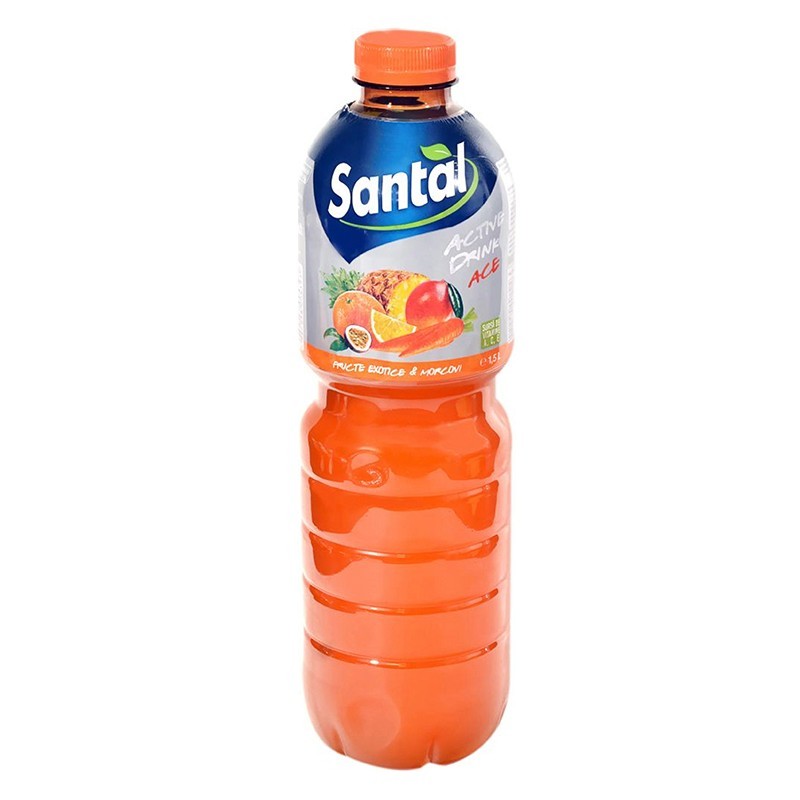 Suc de Fructe Exotice si Morcovi 15%, Santal Active Ace, 1.5 l