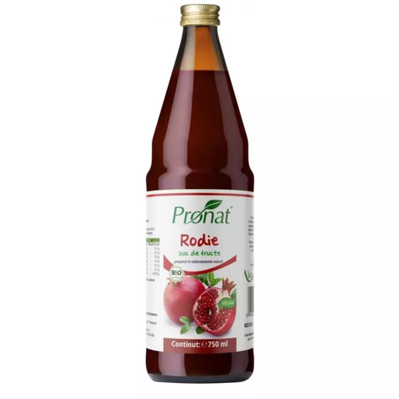Suc de Rodie 100%, Bio, 750 ml, Medicura
