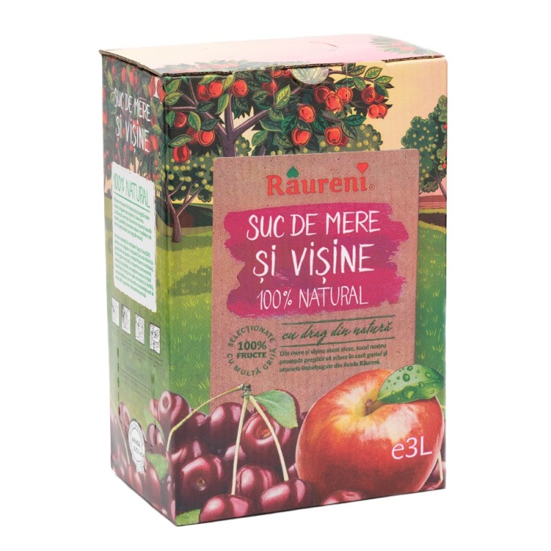 Suc Natural de Mere si Visine, Raureni, 3 l