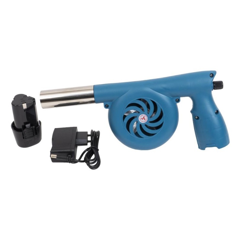 Suflanta pentru Gratar, cu Acumulator, Putere 20 W, Albastra