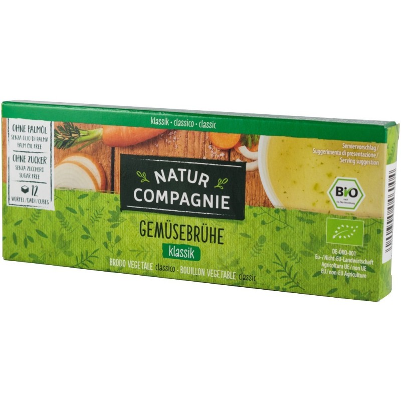 Supa Bio Concentrata de Legume, 12 Cuburi Natur Compagnie