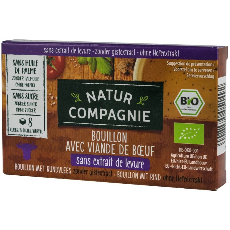 Supa Bio cu Carne de Vita, 80 g Natur Compagnie