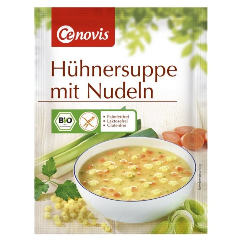 Supa Bio de Pui cu Taitei, 30 g, Cenovis