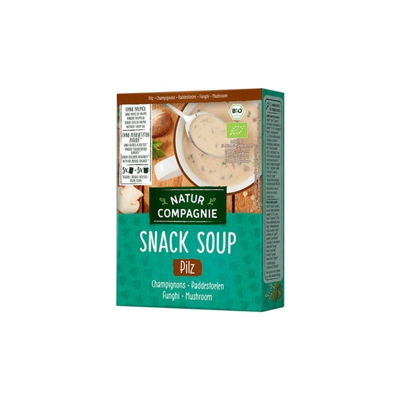 Supa Bio Instant de Ciuperci, 3 Buc, 51 g Natur Compagnie
