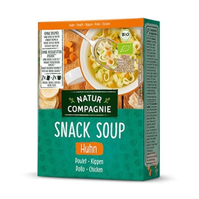 Supa BIO Instant Pui cu Taitei, 34 g, Natur Compagnie
