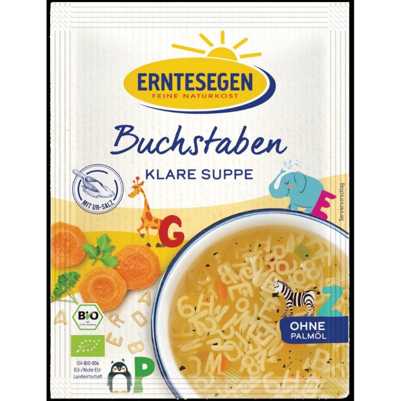 Supa Clara cu Litere, Erntesegen, Bio, 42 g