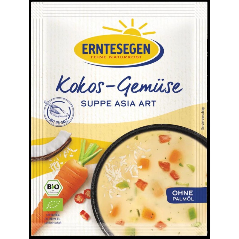 Supa Crema cu Cocos in Stil Asiatic, Erntesegen, Bio, 37 g