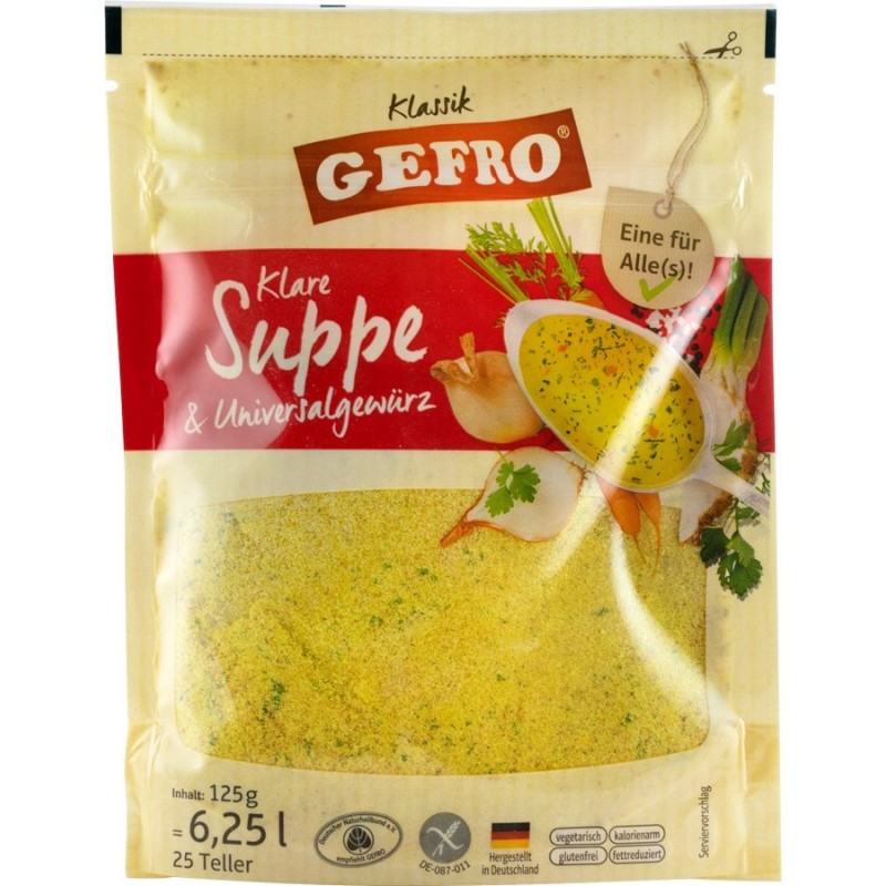 Supa de Legume si Condimente Universale, 125 g Gefro