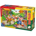 Super Puzzle 35 Piese, Basm Cei Trei Purcelusi, pentru Copii