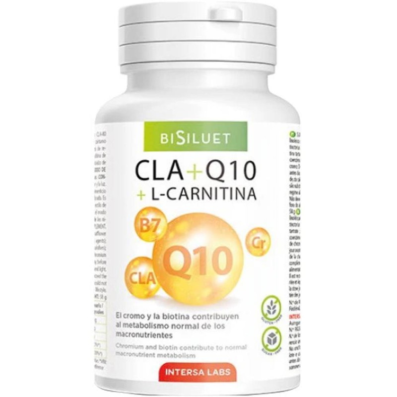Supliment Alimentar Cla+Q10+L-Carnitina, Intersa Labs, 45 Capsule, Bio, 58 g