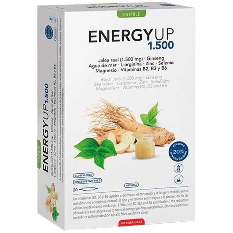 Supliment Alimentar Energy Up 1.500, Intersa Labs, Bio, 20 Fiole x 20 ml