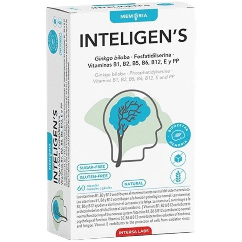 Supliment Alimentar Inteligens, Intersa Labs, 60 Capsule, Bio, 21 g