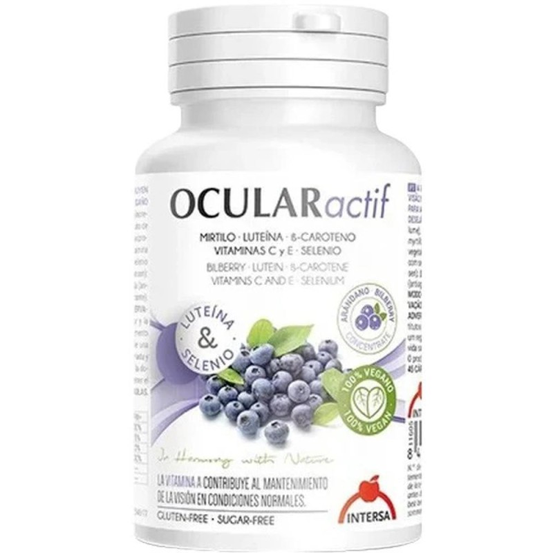 Supliment Alimentar Ocular Actif, Intersa Labs, 45 Capsule, Bio, 30.15 g