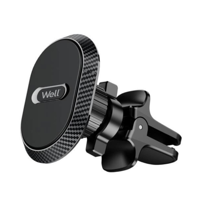 Suport Auto Magnetic pentru Telefon, Prindere la Ventilatie, Well