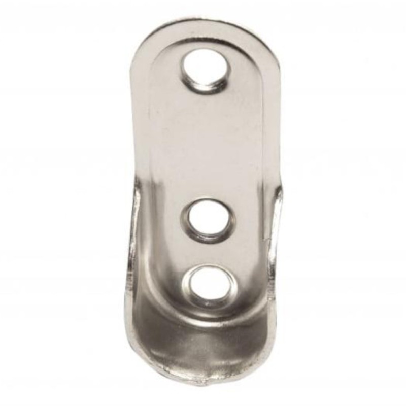 Suport Bara Haine Ovala, Finisaj Aluminiu