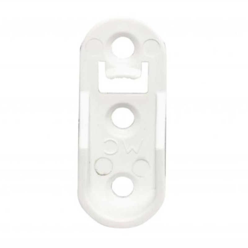 Suport Bara Haine Ovala Plastic Alba