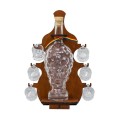 Suport cu Sticla in Forma de Ciorchine de Struguri, cu 6 Pahare Shot, 34 x 22 cm