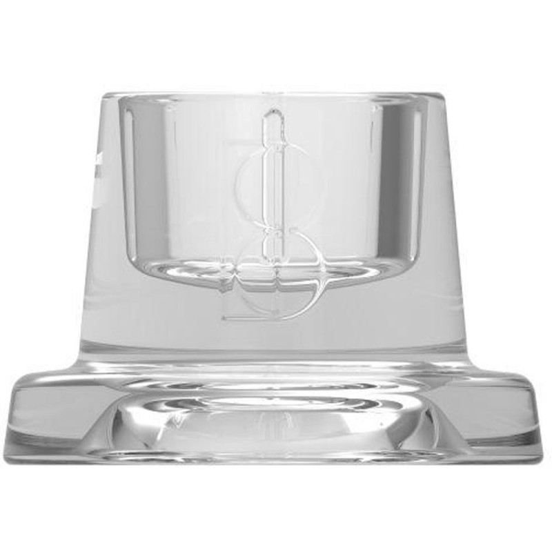 Suport din Sticla, Bolsius, pentru Lumanari Conice si Cilindrice, 63 x 43 mm