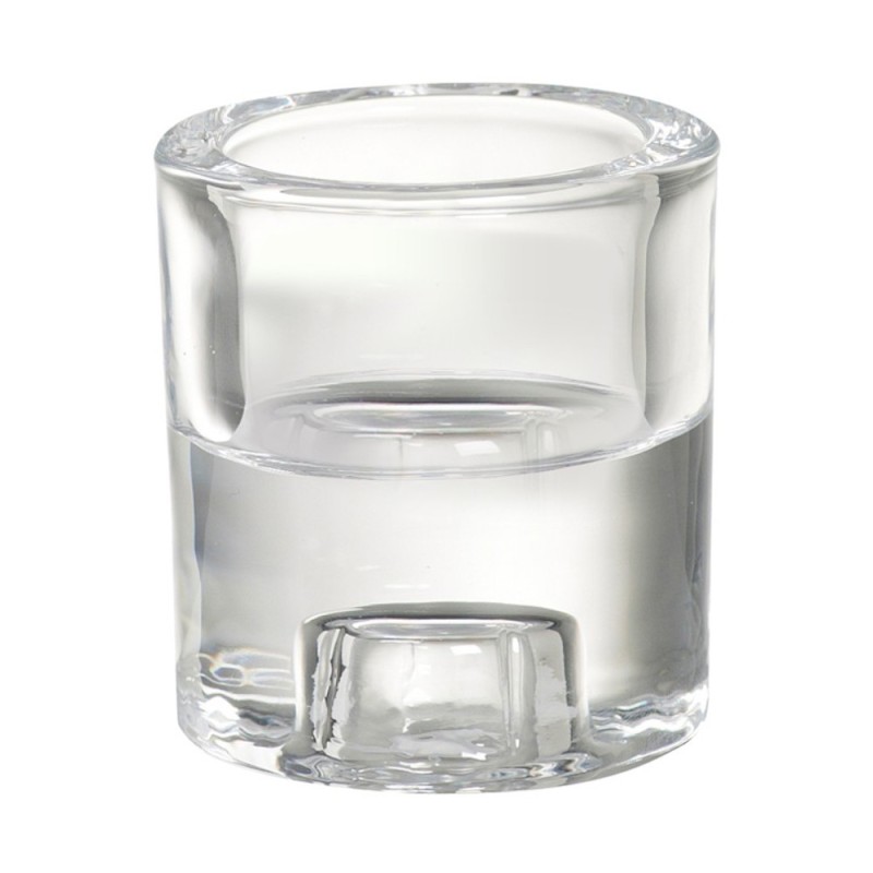 Suport din Sticla Bolsius pentru Lumanari Pastila si Conice 65 x 60 mm