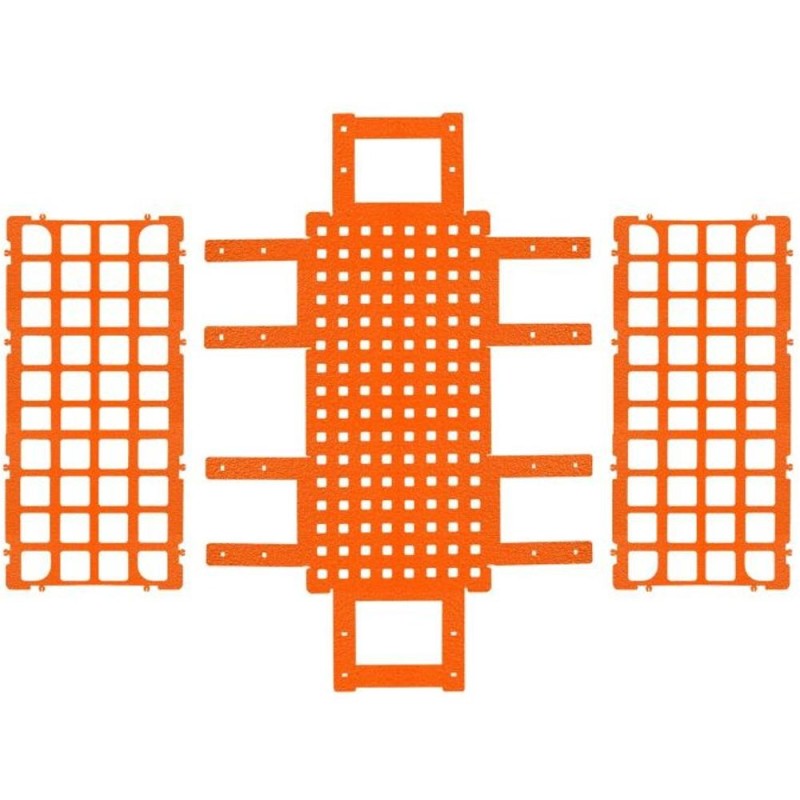 Suport Eprubete, 40 de Pozitii, Portocaliu