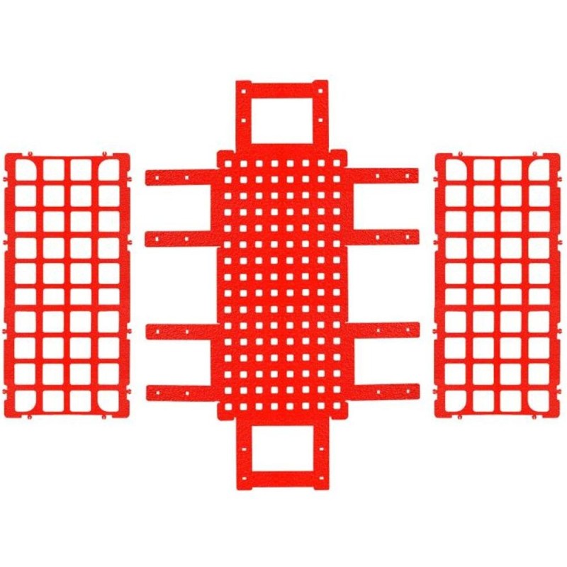 Suport Eprubete, 40 de Pozitii, Rosu