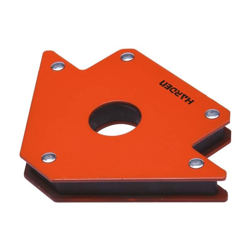 Suport Magnetic pentru sudura, Profesional, Harden, 135 x 82 x 24 mm, Unghiuri de Fixare 45°, 90°, 135°
