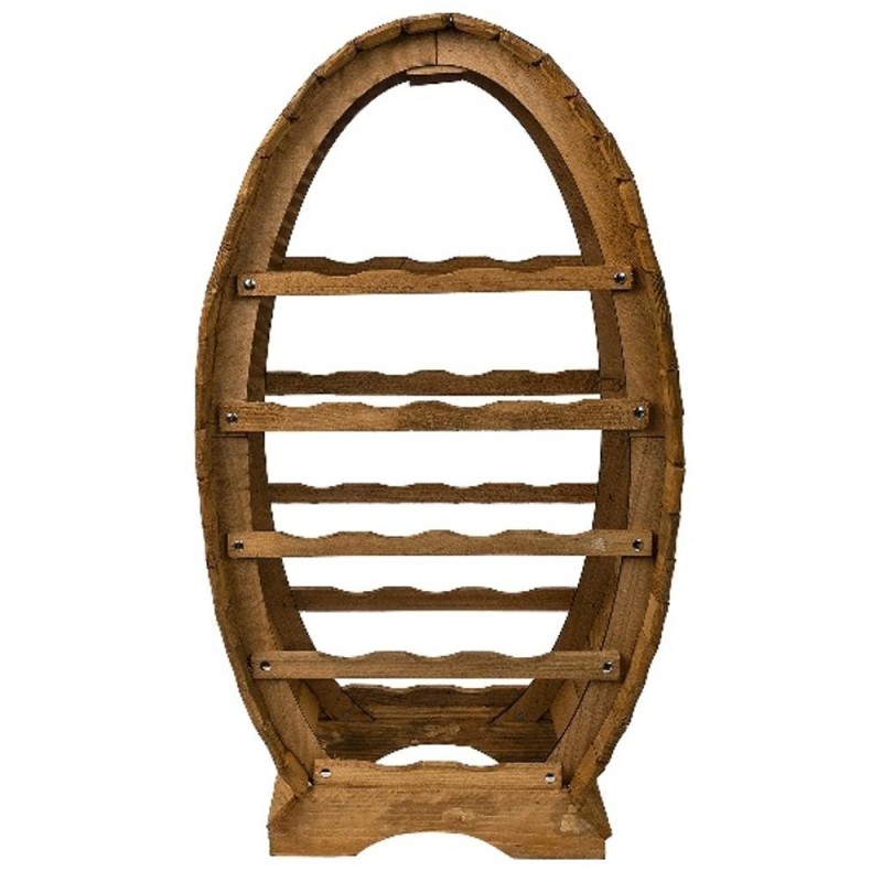 Suport pentru Sticle de Vin, 16 Sticle, din Lemn de Brad, Inaltime 76 cm, Zilan