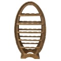 Suport pentru Sticle de Vin, 20 Sticle, din Lemn de Brad, Inaltime 92 cm, Zilan