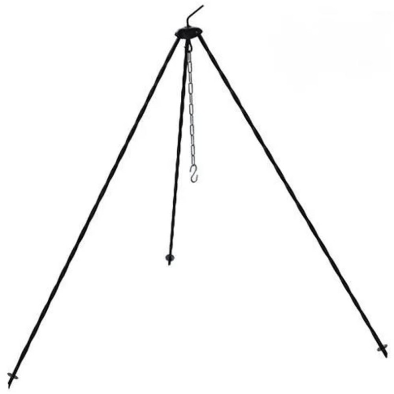 Suport Trepied pentru Ceaun, Inaltime 1.25 m, Negru, Perfect Home