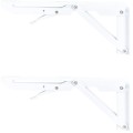 Suporti Pliabili pentru Raft, Z Tools, Lungime 250 mm, Alb, 2 Bucati