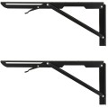 Suporti Pliabili pentru Raft, Z Tools, Lungime 400 mm, Negru, 2 Bucati