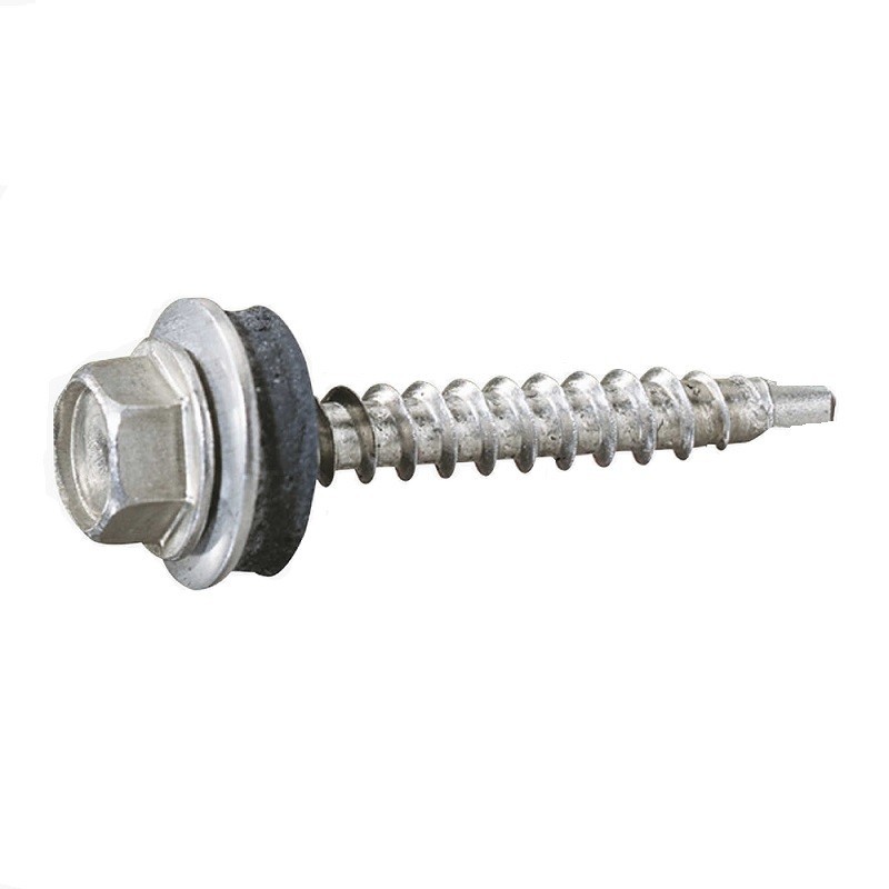 Surub Autoforant Cap Hex Redus si Saiba Epdm, Otel Zincat, 6.3 x 32