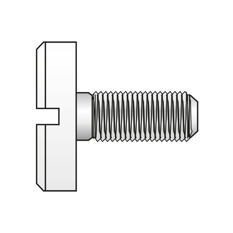 Surub Cap Lat Crestat 921 Otel Gr.5.8 Zincat-M4 X 8