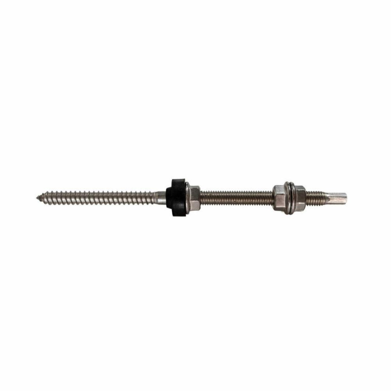 Surub Fixare Inox M10 x 160 mm, Cap Hexagonal SW7 Prevazut cu 3 Piulite din Inox, Smart Heater