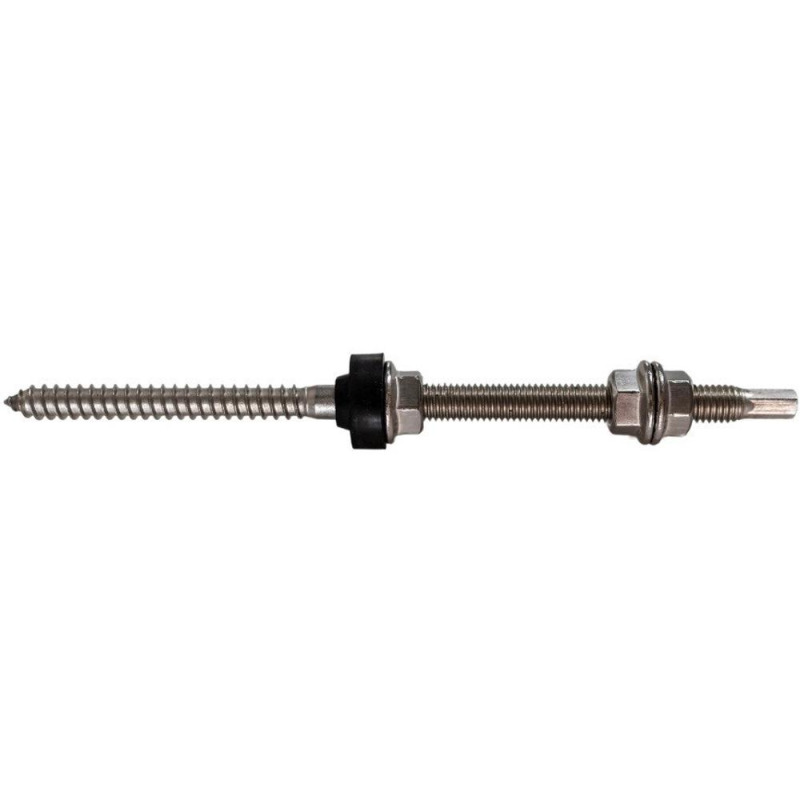 Surub Fixare Inox M10 x 250 mm, Cap Hexagonal SW7 Prevazut cu 3 Piulite din Inox, Smart Heater