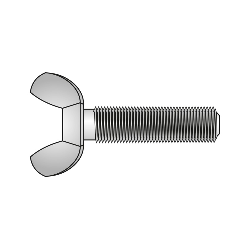Surub Fluture 316 Otel Zincat-M6 X 45