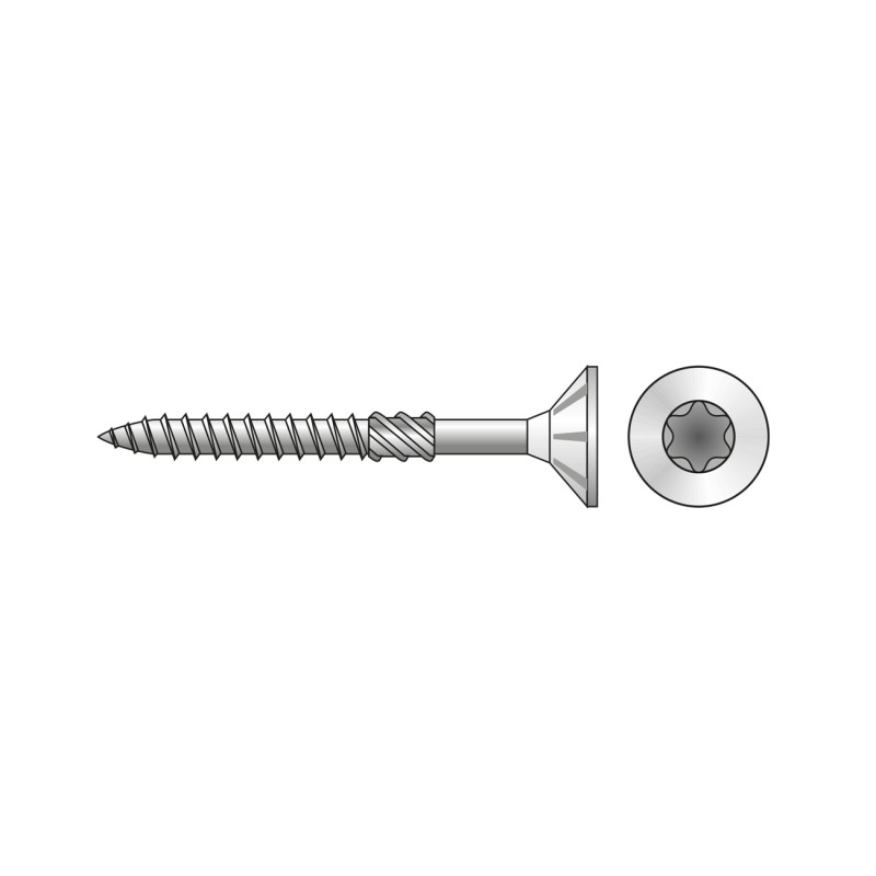 Surub Rapid D12mm Pentru Lemn Otel Zincat Galben-12 X 380 T40