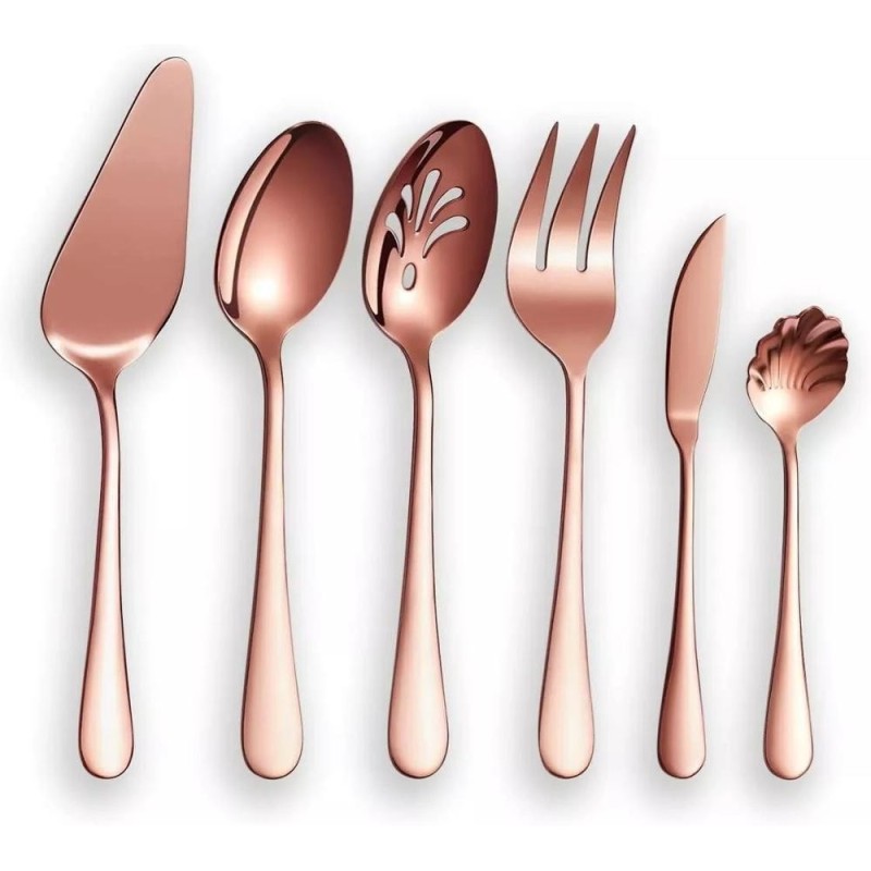 Tacamuri 18/0 Inox, Roz Auriu, 6 Bucati, Berglander