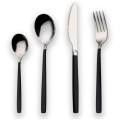 Tacamuri din Inox, 24 Piese, Berglander, Negru/Argintiu
